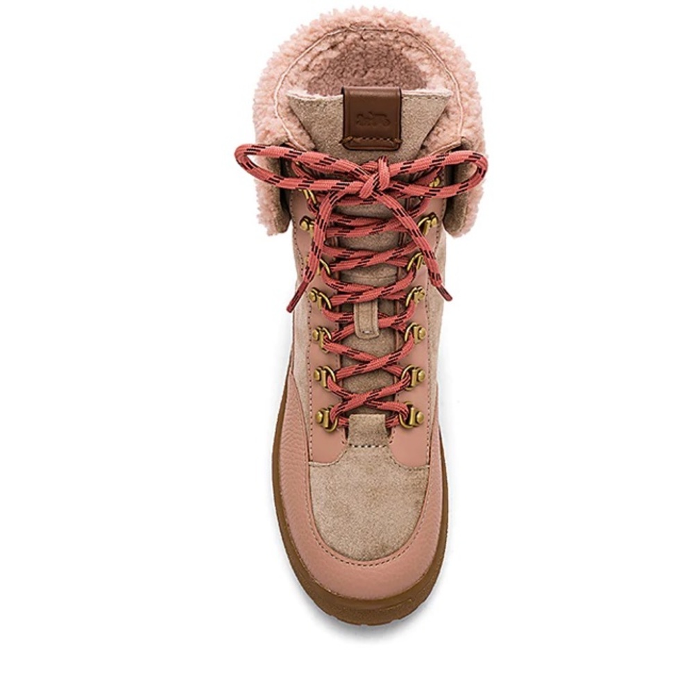 Coach Tyler Shearling Fold over Platform Boot 7 - Picture 5 of 14